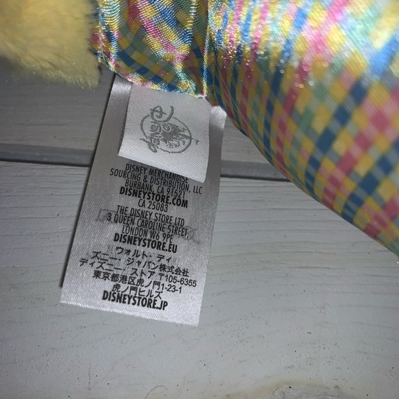 RARE NWOT Disney Lilo and Stitch 10” Plush Easter Bunny Rabbit Costume Yellow - Picture 9 of 14